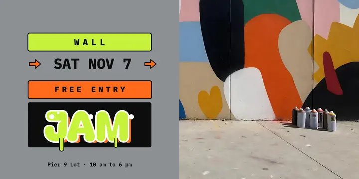 Wall Jam street lettering festival X post template