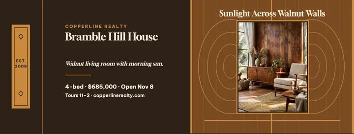 Bramble Hill walnut house cover template