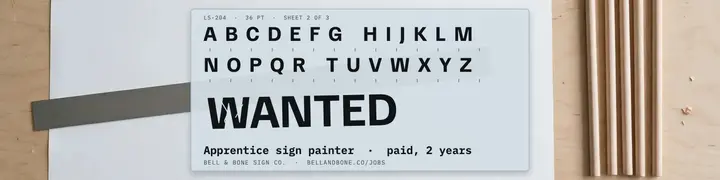 Bell & Bone dry-transfer wanted banner template