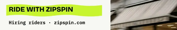 Zipspin rider hiring cover template