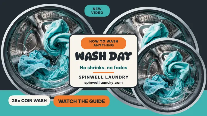 Spinwell Laundry wash day thumbnail template