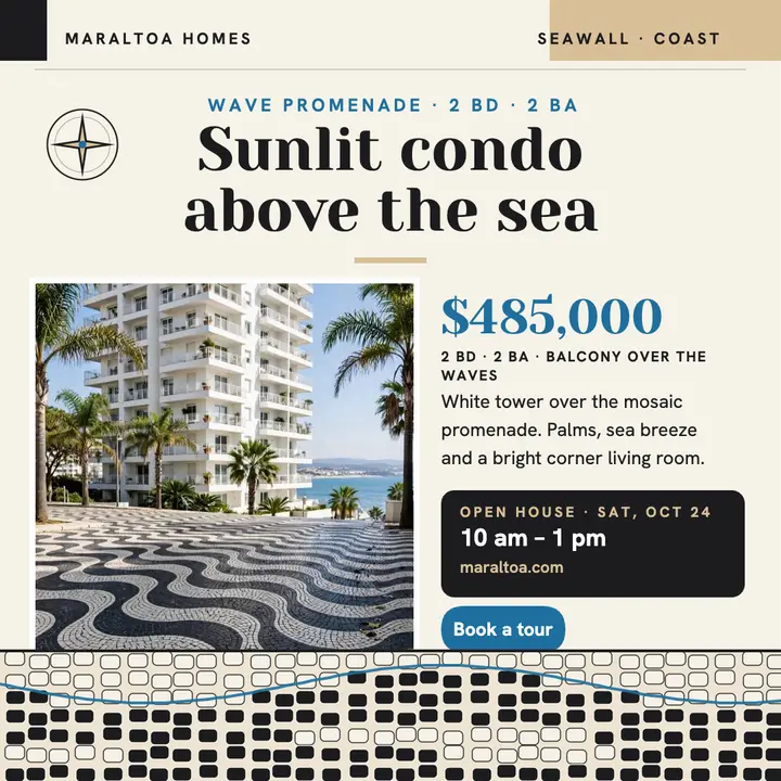 Maraltoa sunlit condo above the waves template