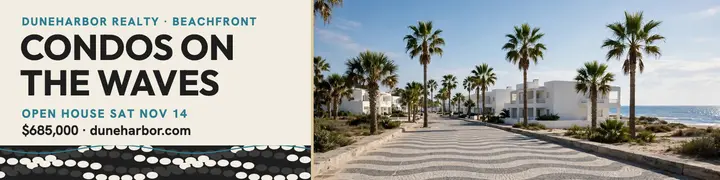 Duneharbor beachfront condo banner: condo listing banner template