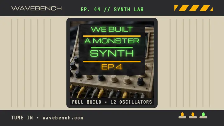 Wavebench monster synth build thumbnail template
