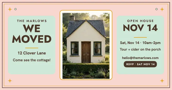 Marlows cottage we moved post template