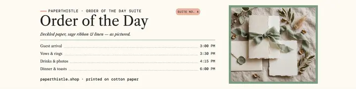 Paperthistle order of the day banner template
