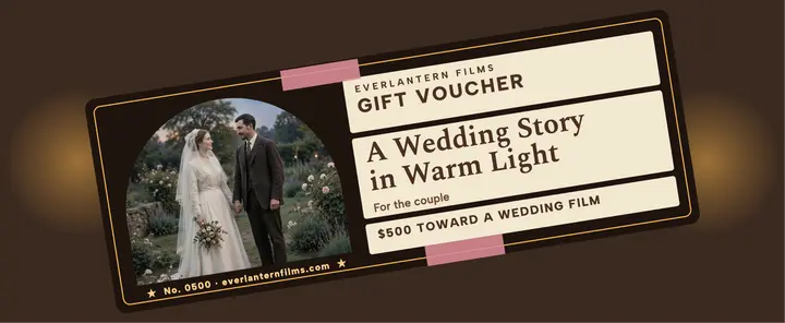 Everlantern wedding film lantern voucher template
