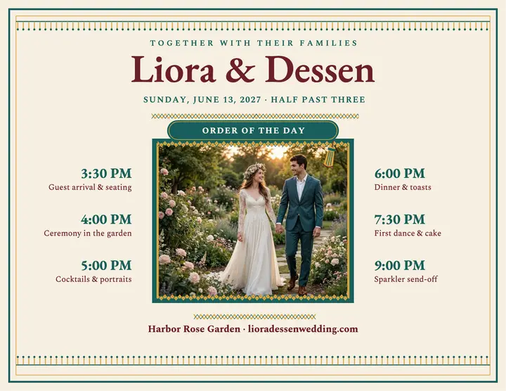Liora and Dessen braid order of day template