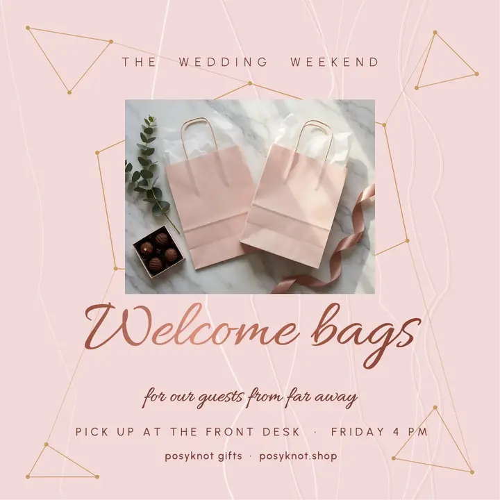 Posyknot wedding welcome bags rose-gold post template