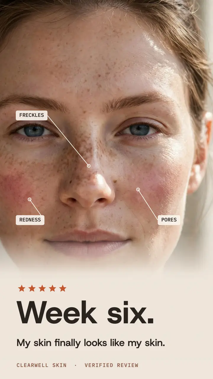 Clearwell Skin week six review story template