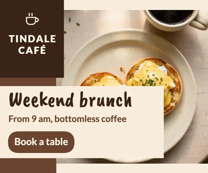 Weekend brunch ad template
