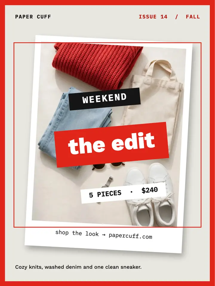 The Weekend Edit post template