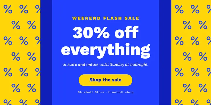 Weekend flash sale X post template