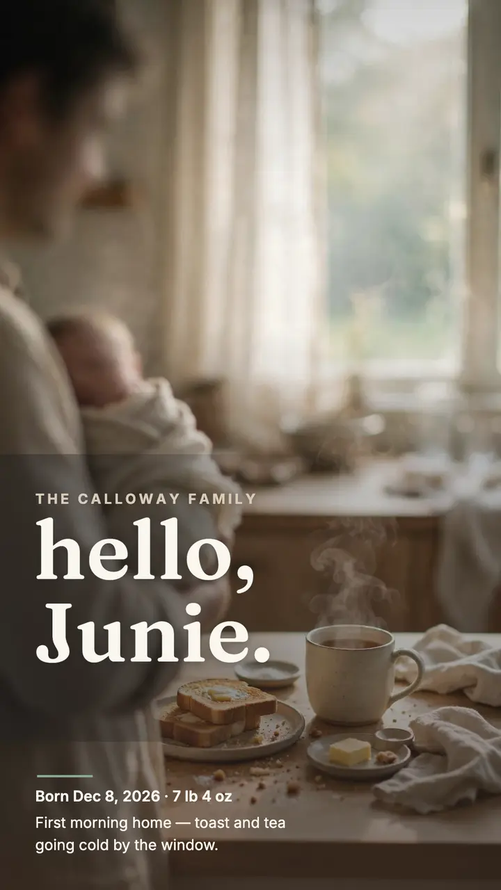Welcome Junie morning story template