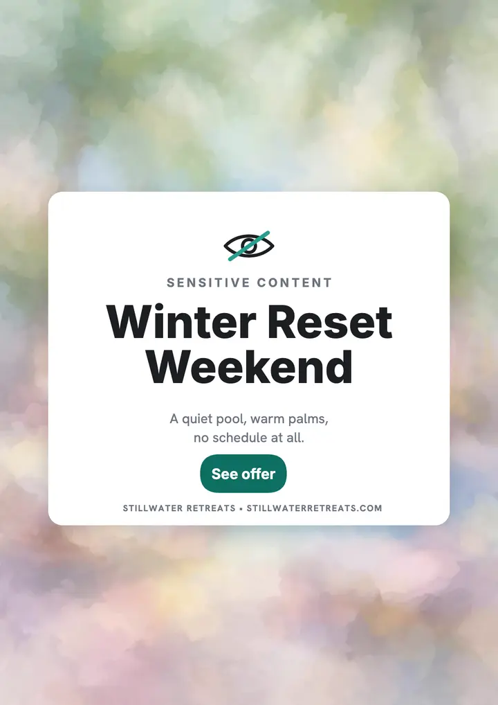 Stillwater Winter Reset teaser flyer template