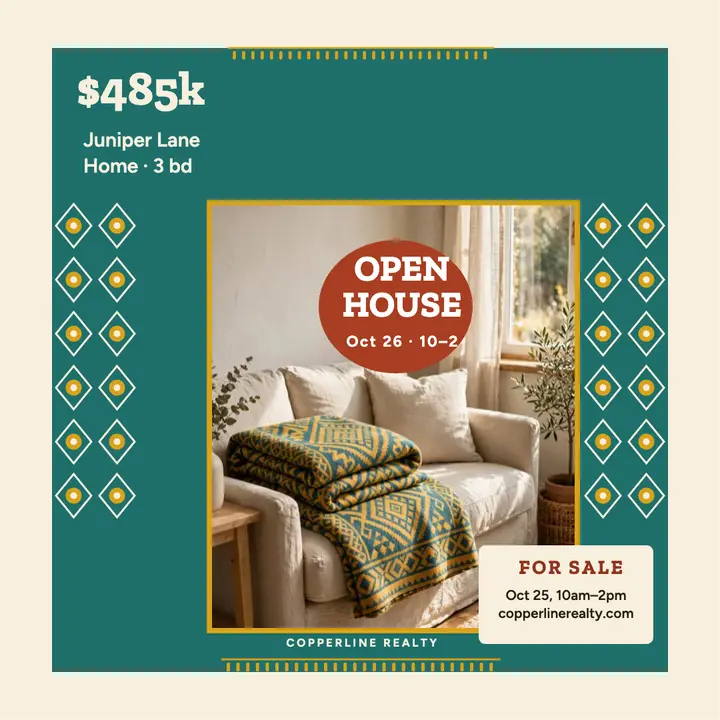 Juniper Lane cozy home listing post template