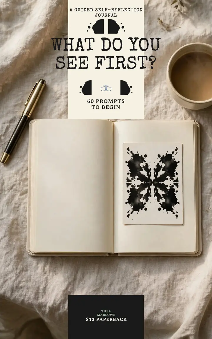 What Do You See First journal ebook: journal ebook cover template