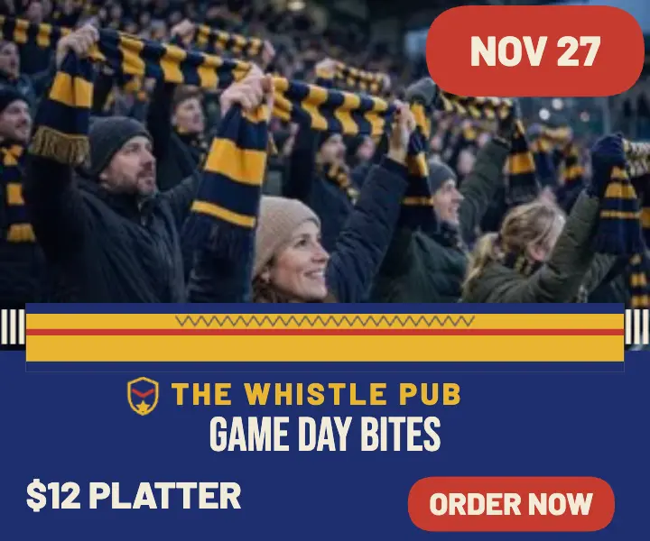 Whistle Pub game day bites ad template