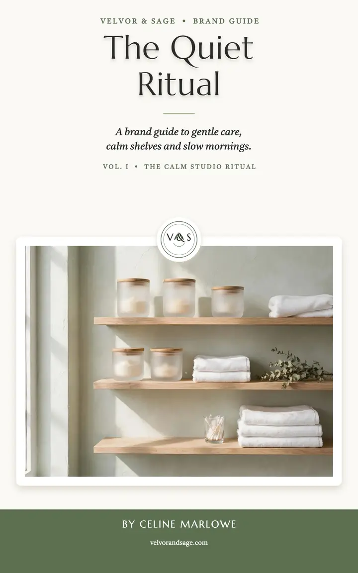 Velvor and Sage quiet ritual brand guide template