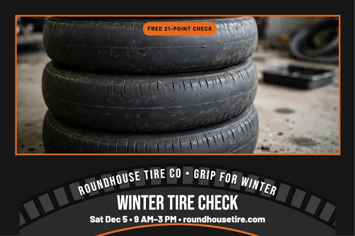 Roundhouse winter tire check postcard template