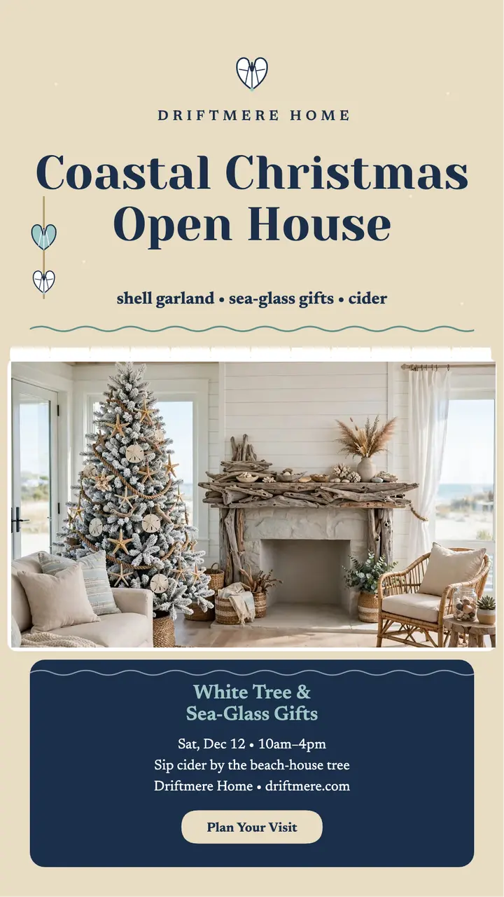 Driftmere coastal Christmas story template