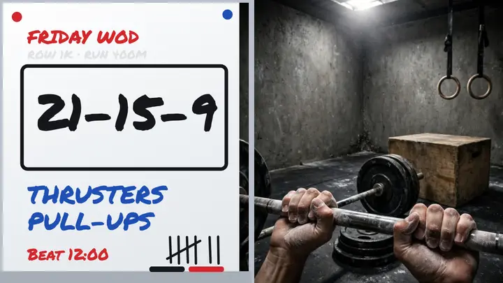 21-15-9 whiteboard WOD thumbnail template