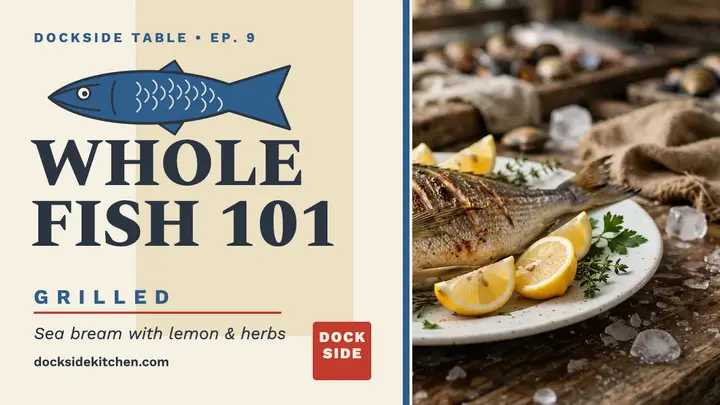 Dockside Table whole fish grill thumbnail template