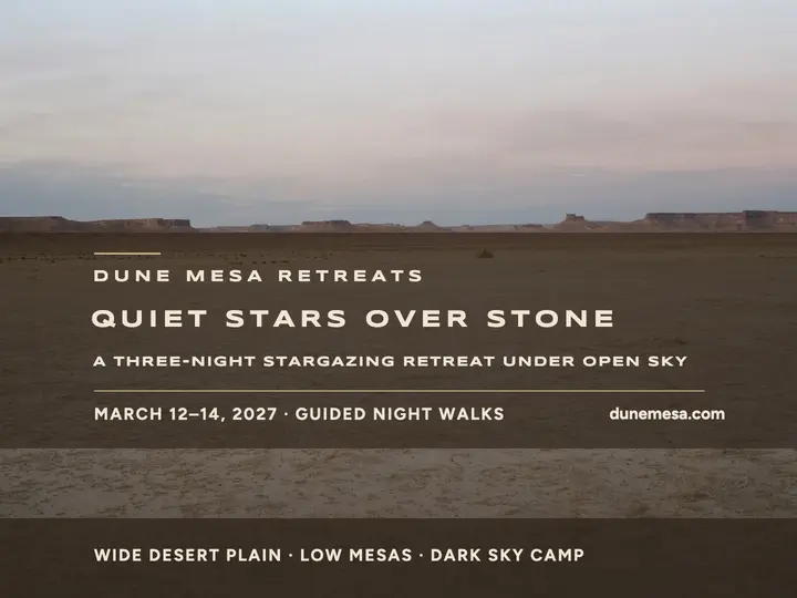 Dune Mesa desert stargazing retreat slide template