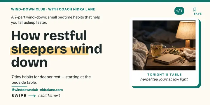 Wind-Down Club sleep carousel hook template