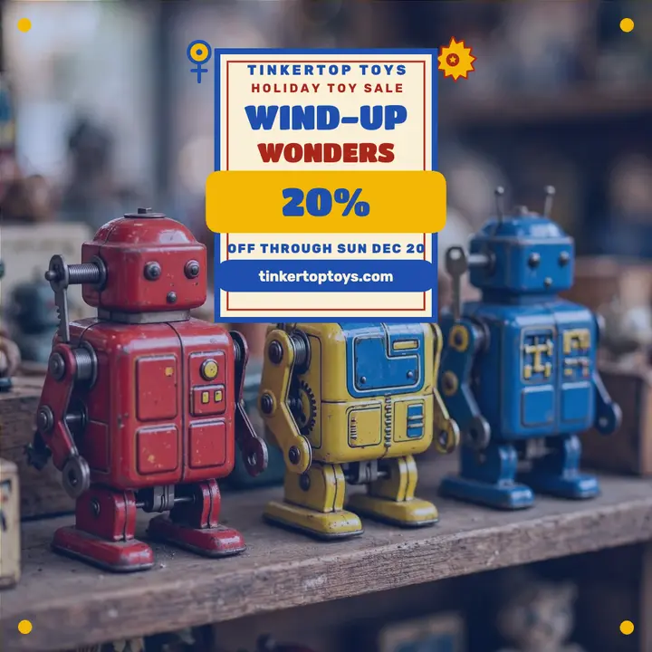 Tinkertop wind-up wonders sale template