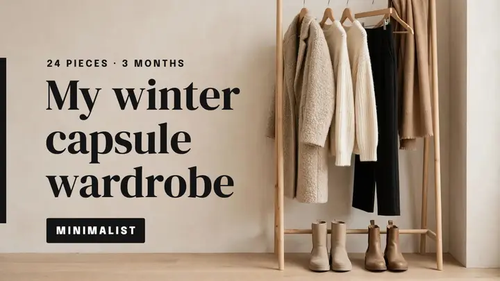 My minimalist winter capsule wardrobe template