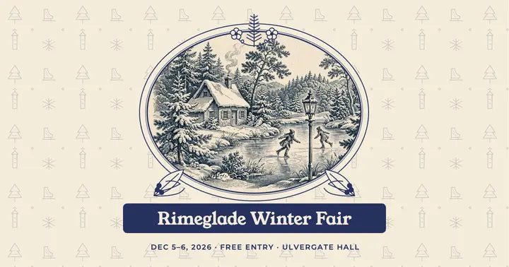 Rimeglade Winter Fair toile Facebook post template