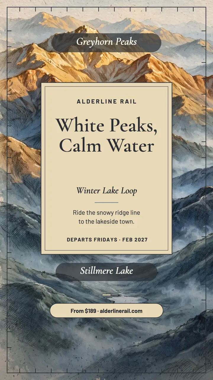 Alderline winter lake loop story template