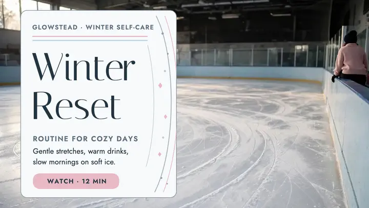 Winter reset routine thumbnail template