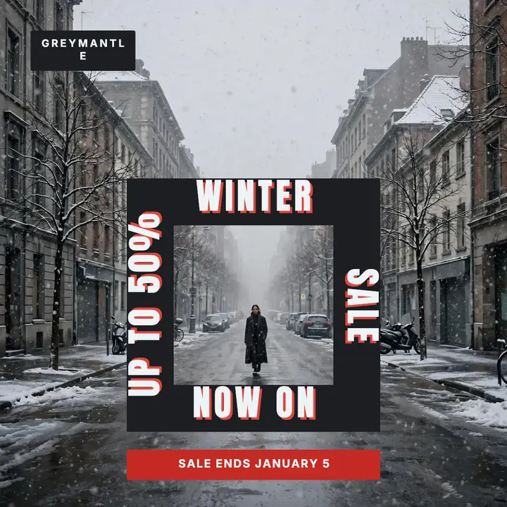 Turned type winter sale template