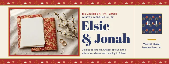 Elsie and Jonah winter suite cover template