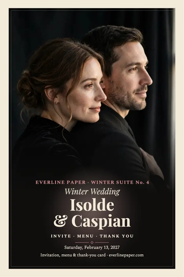 Isolde and Caspian winter suite poster template