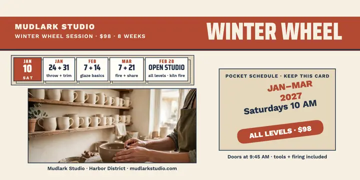 Mudlark Studio winter wheel class schedule post template