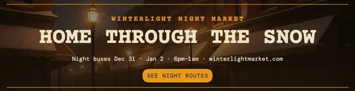 Winterlight night bus amber billboard template