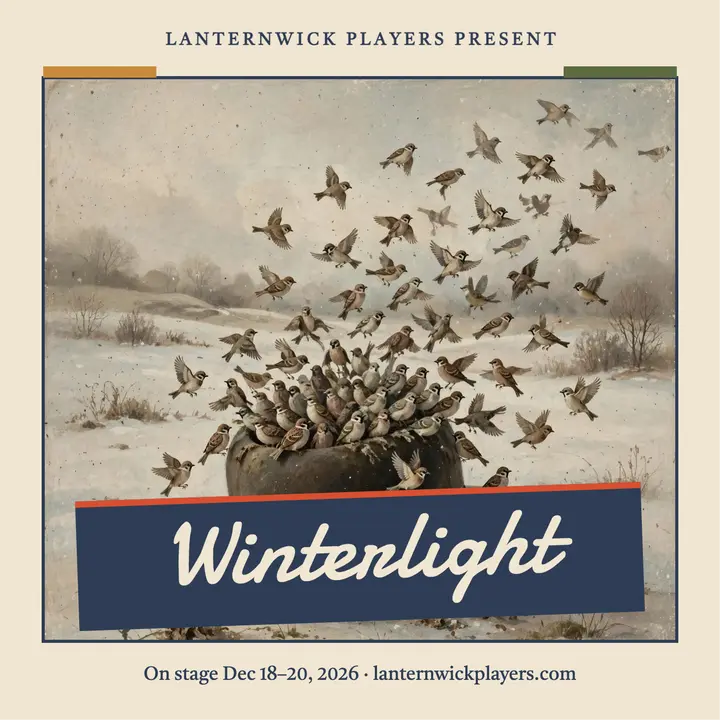 Winterlight theater poster podcast cover template