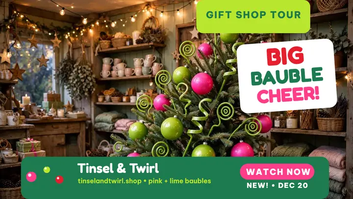 Tinsel and Twirl wonky tree thumbnail template