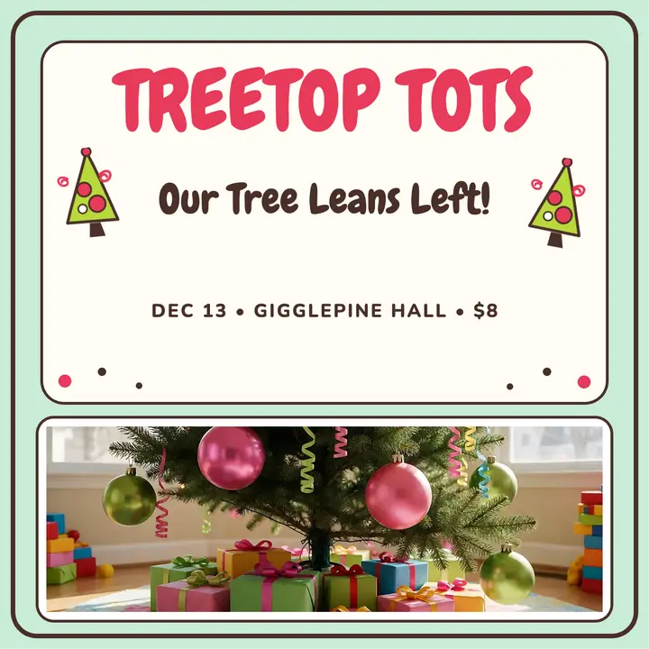 Treetop Tots wonky tree party cover template