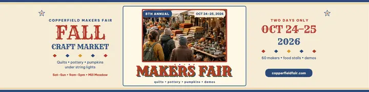 Copperfield Makers Fair fall banner template