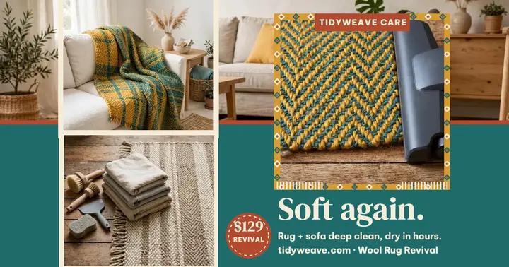 Tidyweave wool rug revival post template