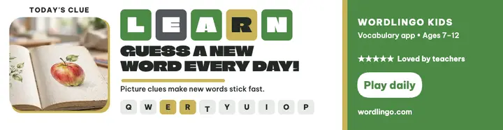 Wordlingo Kids word guess billboard template