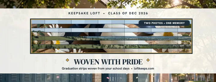 Keepsake Loft woven graduation cover: graduation keepsake cover template