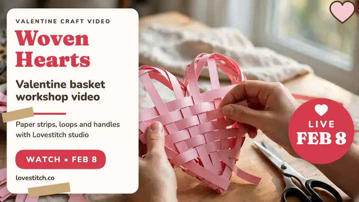 Lovestitch woven hearts workshop thumbnail template