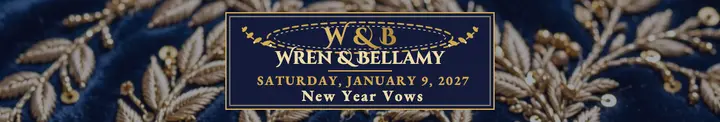 Wren and Bellamy goldwork wedding cover: wedding linkedin cover template
