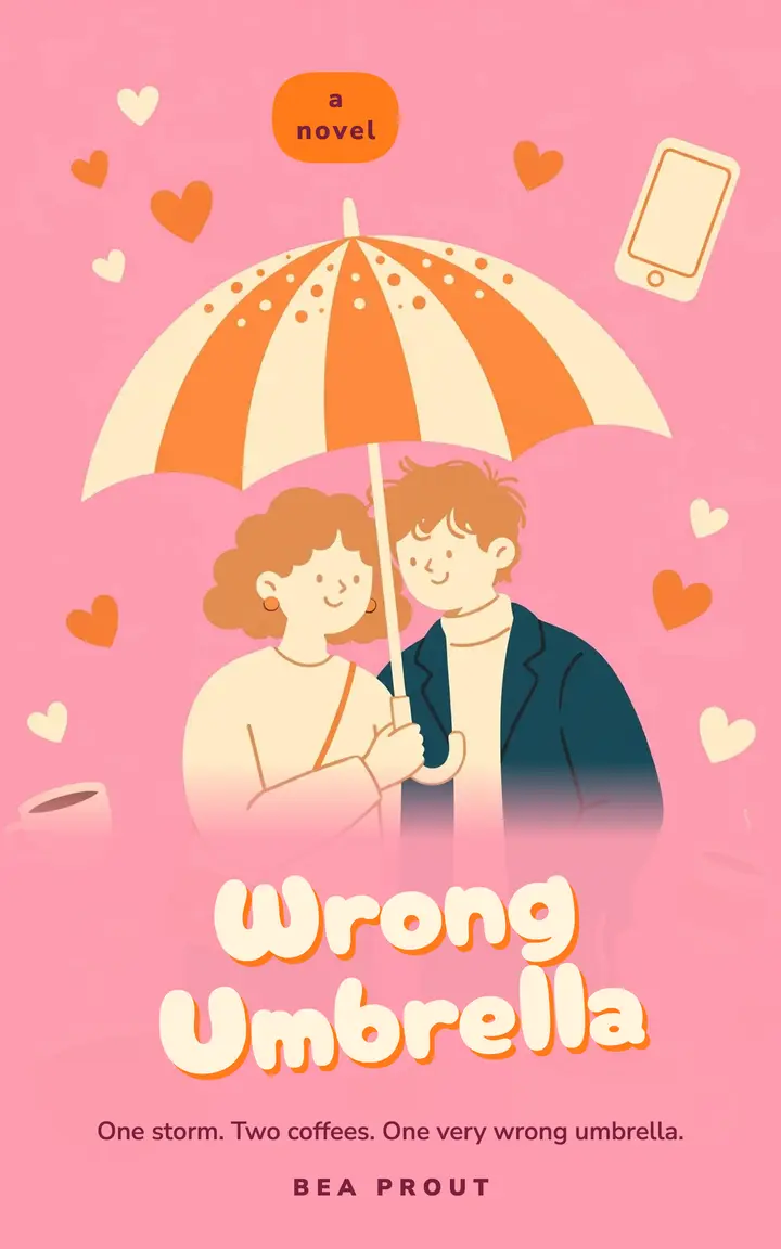 Romantic comedy ebook cover, illustrated couple: romantic comedy ebook cover template