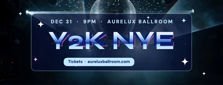Y2K New Year's Eve party cover template